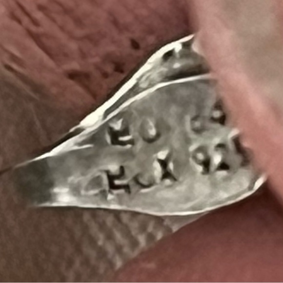 Signed, Taxco Vintage Onyx Sterling Silver Bracelet - Picture 6 of 7